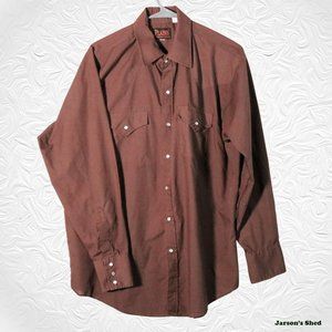 Vintage, Long Sleeve Western Shirt w/ Pearl Snaps
